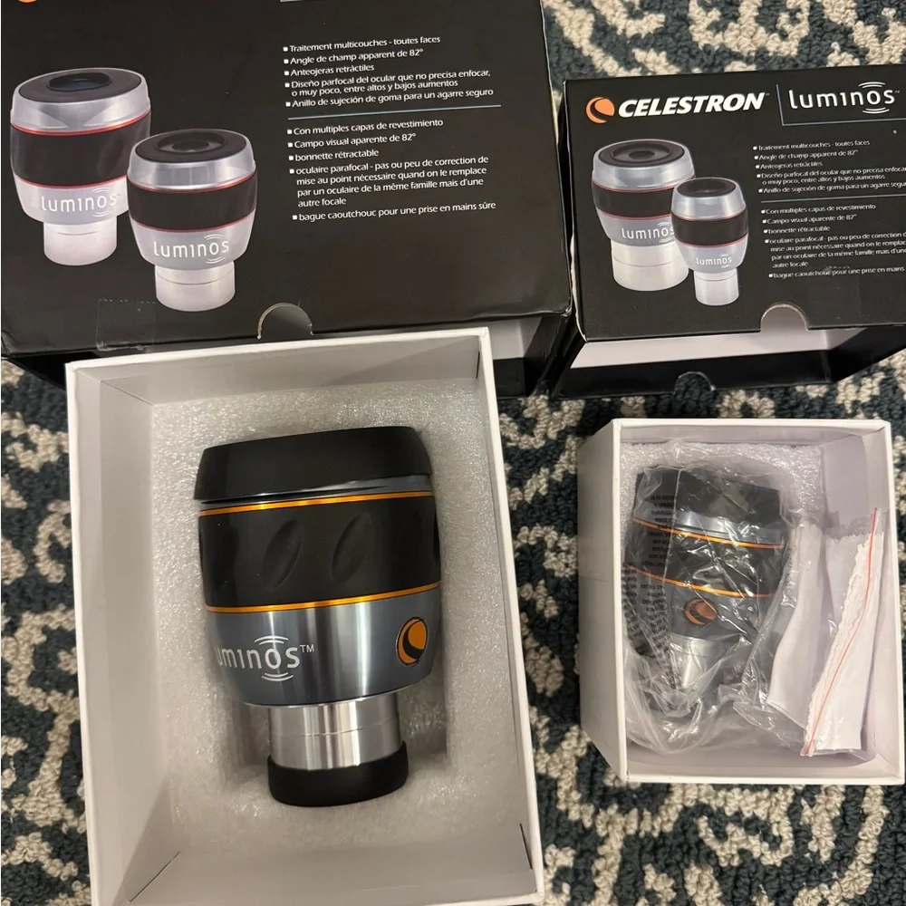 Celestron Luminos Premium Eyepiece Set of 2 2 boxes, 2 sizes 31mm and 15mm